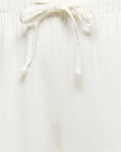 Only - ONLGoa Linen Pull-Up Bukser - Cloud Dancer